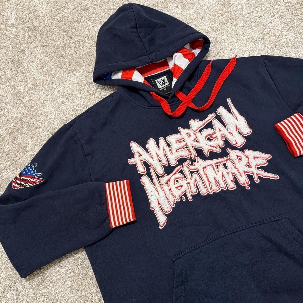 Limited Edition Cody Rhodes WWE "American Nightmare" Hoodie | Navy & Red | 2XL
